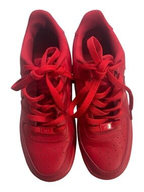 Nike Boys Youth 6.5Y Red Lace-Up Nike Air Sneakers